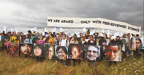 Protesters at Climate Camp UK 2007