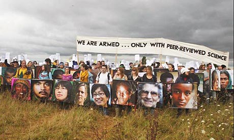 Protesters at Climate Camp UK 2007